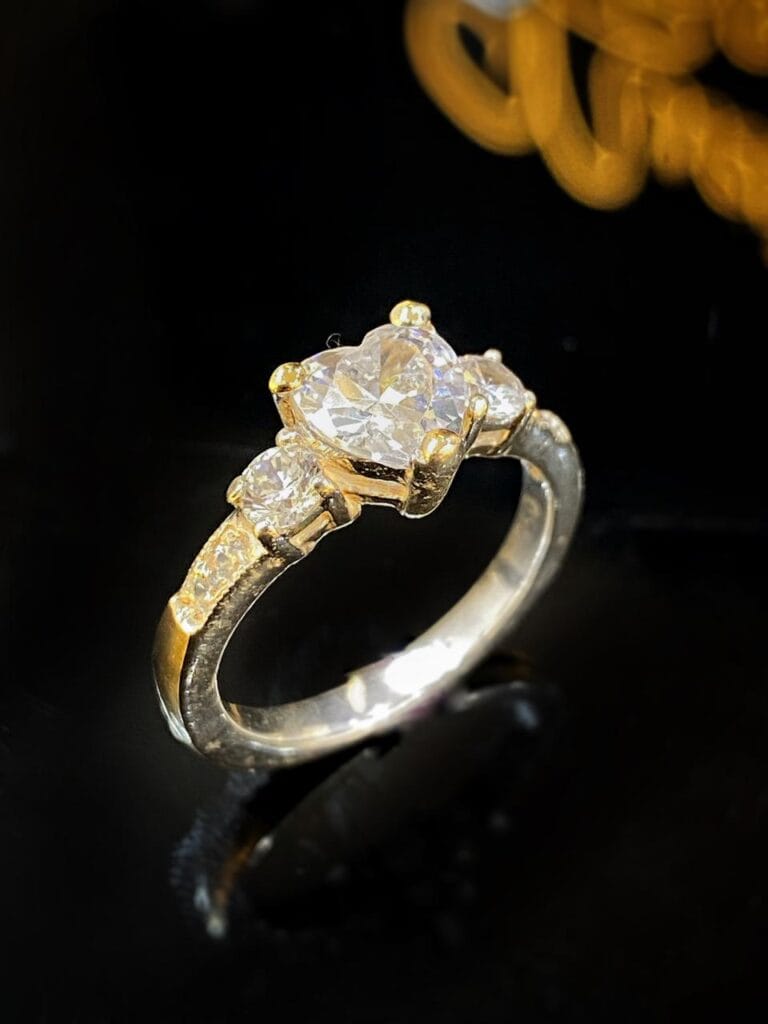 Sortija de plata 950 con lámina de oro – Elegancia y calidad | Detalles ...