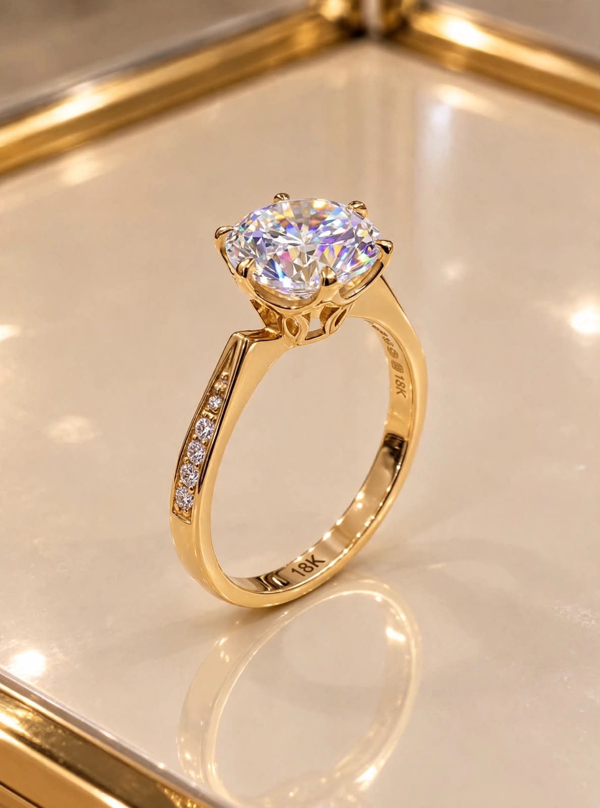 Anillo-de-compromiso-corte-redondo-modelo-solitario-corona